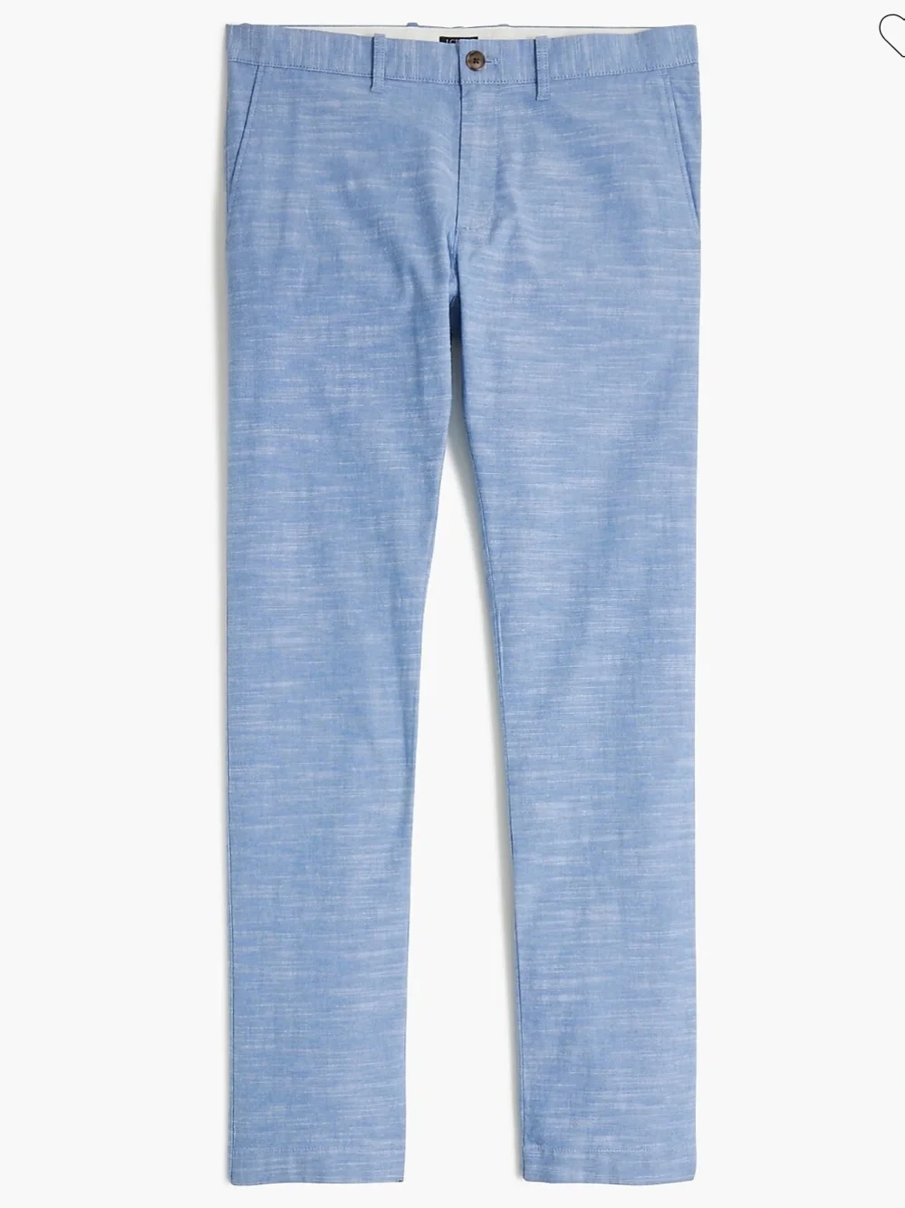 NWOT J. CREW Men’s Chambray Slim-Fit Flex Chino Pant Size 28x30